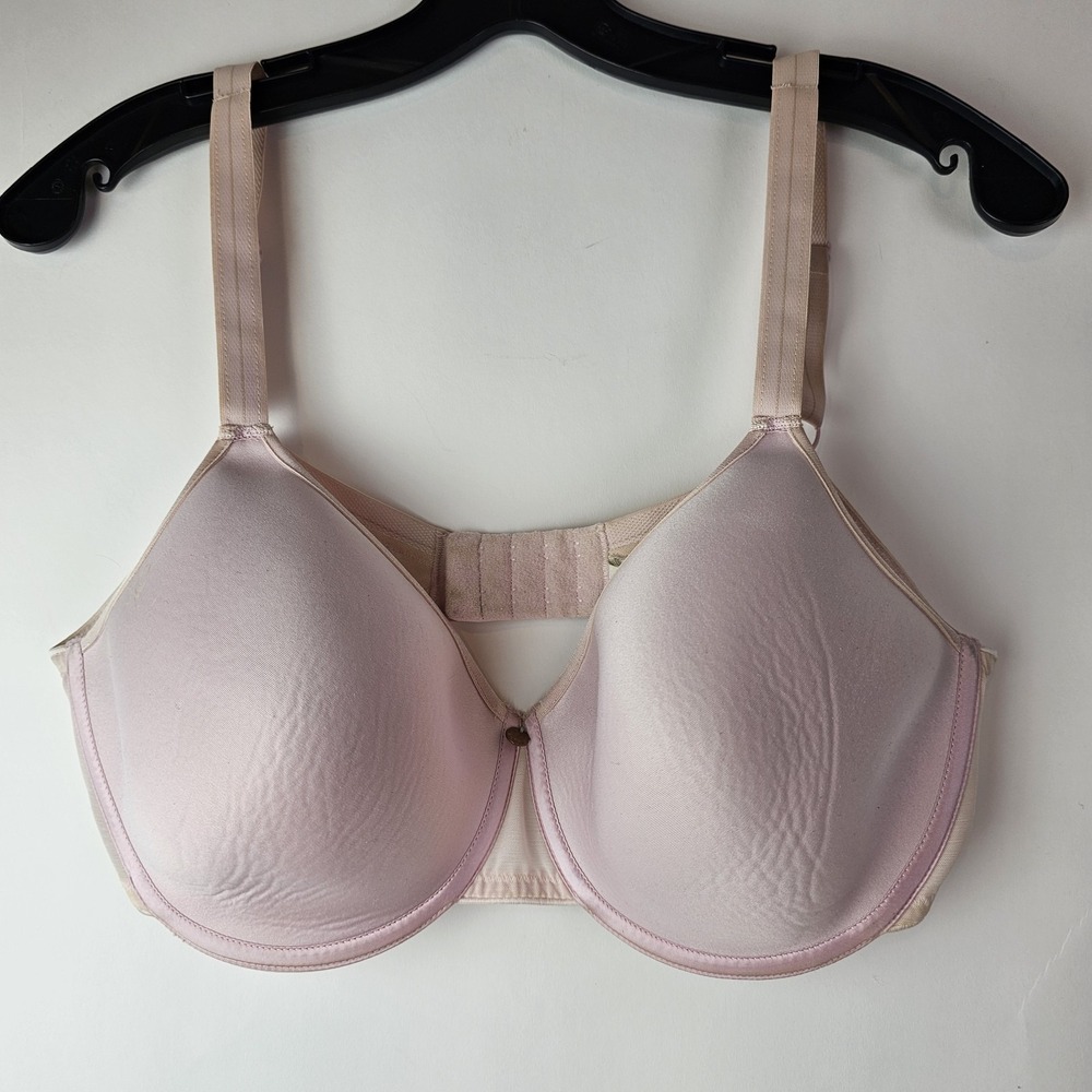 Chantelle C Essential T-Shirt Bra Pink Underwire Size 36DD Minimalist Comfort